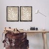 Stupell Industries Boho Botanical Leaf Silhouette 2pc Floating Frame Art Set - 2 of 4