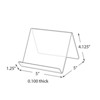 Azar Displays 5"W x 5"D x 4.125"H Easel Display. Front Lip: 1.25"H, 10-Pack - 4 of 4