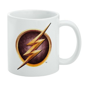 The Flash TV Series Logo Ceramic Coffee Mug, Novelty Gift Mugs for Coffee, Tea and Hot Drinks, 11oz, White - 1 of 4