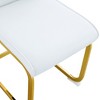 GlasFlength Indoor Dining Chairs Modern Dining Place with Comfortable Support for Dining Room or Kitchen, White,17.5”*16”*39" - 4 of 4