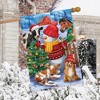 Barnyard Snowman Christmas House Flag Dog Horse Cow Calf 28" x 40" Briarwood Lane - 4 of 4