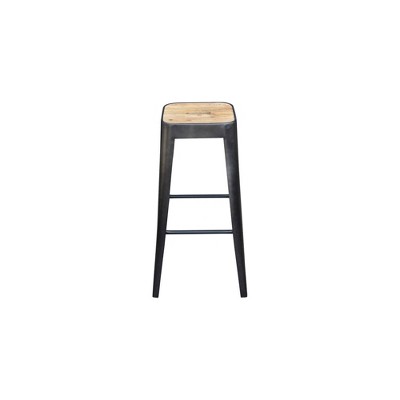 Leisure Knoll Counter Height Barstool Black - Alder Bay