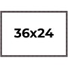 PosterPalooza | Slim Profile Brown Picture Frame - UV Acrylic, Backing Board, Hanging Hardware Included - 2 of 4
