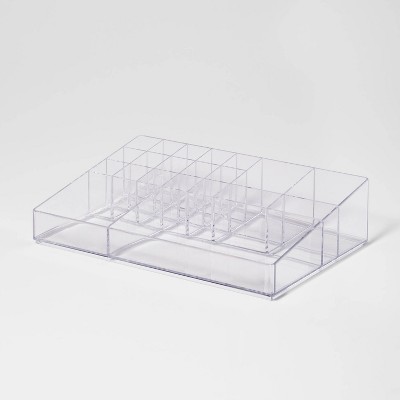 Extra Large Bathroom Plastic Tiered Cosmetic Organizer Clear - Brightroom™  : Target