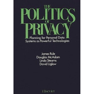 The Politics of Privacy - by  Douglas McAdam & Linda Stearns & David Uglow (Hardcover) - 1 of 1