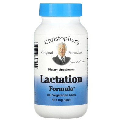 Dr. Christopher's Lactation Formula - Breastfeeding Supplement - 100 Count