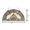 Chloe Lighting Norene Tiffany-Style Victorian Stained-Glass Window Panel 12.5" Height - 4 of 4