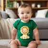 The Juniper Shop Watercolor Lion Baby Short Sleeve Bodysuit - NB - Kelly - 2 of 4