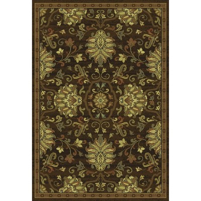 Oriental Weavers 042G1 7'8 x 7'8" Brown / Beige Round Area Rug"