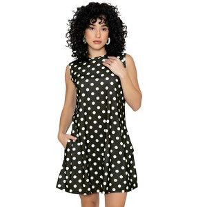 LA LEELA Women's Cover ups Beach Holiday Casual Short Flowy Sleeveless Pickleball Tennis Skirt Performance Sports Dresses Top Dress - 1 of 4