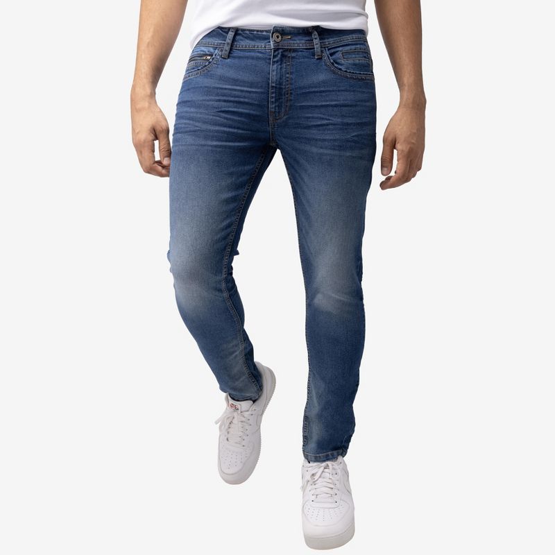 CULTURA Men's Stretch Skinny Fit Denim Jeans, 3 of 7