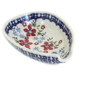 Blue Rose Polish Pottery Manufaktura Spoon Rest - 1 of 2