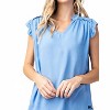 Women's Ruffled Sleeves Top - KORI - 3 of 3