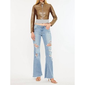Women's Mid-Rise Flare Jeans - KanCan - 1 of 3