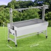 Automatic Rotisserie Kit with Wind Shield, 132-Pound Capacity, Rotisserie Spits, Height-Adjustable Charcoal Spits - 2 of 4