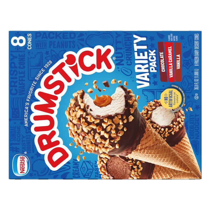 Nestle Drumstick Variety Ice Cream Cones - 8ct, 4 of 16