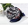Allegra K Women's Leopard Print Houndstooth Square Scarf Neckerchief - 2 of 4