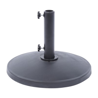 WestinTrends 9 Ft Outdoor Patio Market Table Umbrella with Round Resin Base