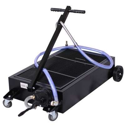 Portable Oil Drain Pan Low-Profile Oil Drain Tank with Pump Large Capacity Truck Oil Change Pan for Car SUV Trucks