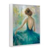 Stupell Industries Woman Green Dress Painting Framed Giclee Art - 2 of 4