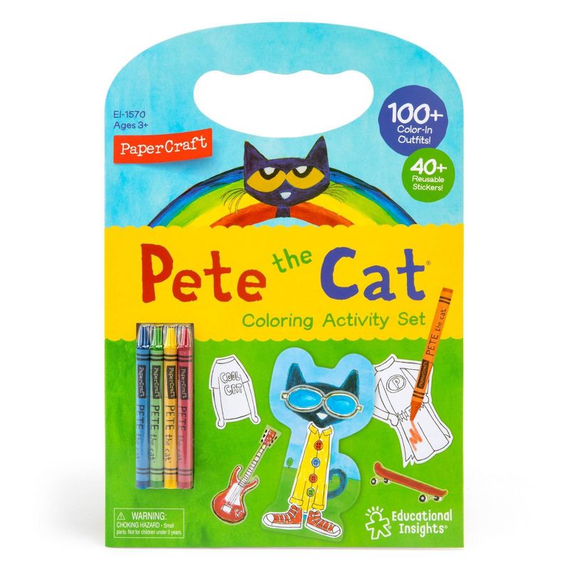 Educational Insights Papercraft Pete the Cat Coloring Activity Set, 5 of 8