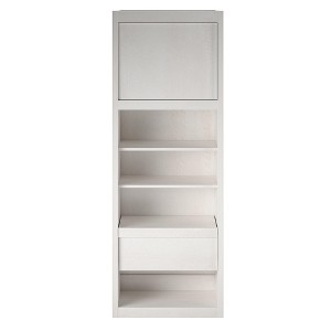 Signature Sleep Paramount Single Bedside Bookcase with Pullout Nightstand and Storage - 1 of 4