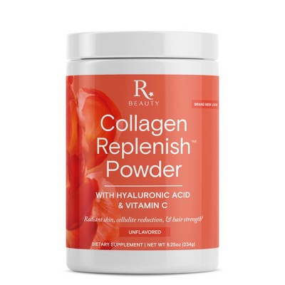 Reserveage Beauty Collagen Replenish Powder with Hyaluronic Acid & Vitamin C - Unflavored
