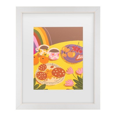 Trademark Fine Art - Gigi Rosado  Yellow table Matted Framed Art