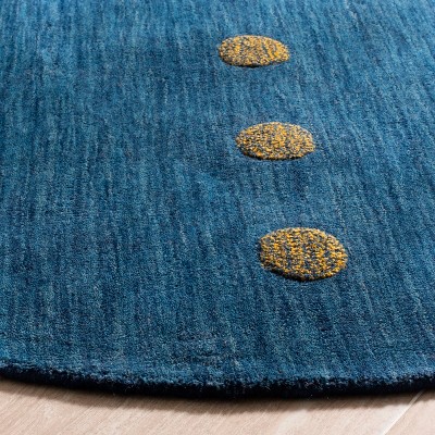 Himalaya Blue Handmade Wool Tufted Area Rug 5' x 8'