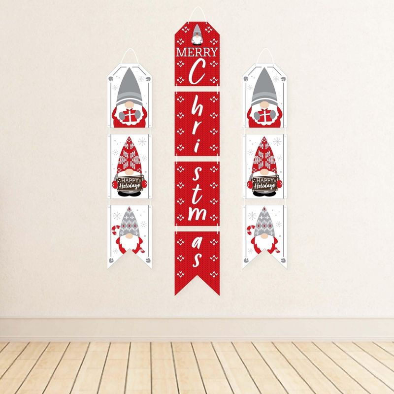 Big Dot of Happiness Christmas Gnomes - Hanging Vertical Paper Door Banners - Holiday Party Wall Decoration Kit - Indoor Door Decor, 3 of 8