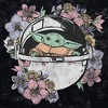 Junior's Women Star Wars: The Mandalorian The Child Floral Crib Crop T-Shirt - 2 of 4