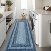 GOCAPTAIN Rug Runners for Hallways Non Slip Machine Washable Bathroom Rugs Modern Braided Print Area Rugs Foldable Thin Throw Mats for Kitchen - 3 of 4
