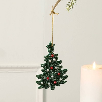 SEVOBAL Tree Ornaments Multi Beaded Star Hanging Ornament Set for Christmas Tree and Festive Home Decor in Festivals, Multicolored, 5"*1.25"*6"