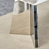 CAVINAS Modern Slab Dining Table with Stainless Steel Butterfly Legs, Rectangle Dining Table for 6, Scratch-Resistant Kitchen Table - 4 of 4