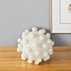 HomeRoots 6" Ivory Resin Knobby Nubs Orb Tabletop Sculpture - 2 of 4
