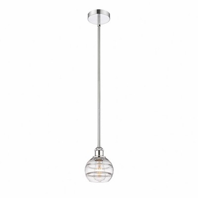 Rochester - 1 Light Stem Hung Mini Pendant In Industrial Style-7.38 Inches Tall and 5.88 Inches Wide