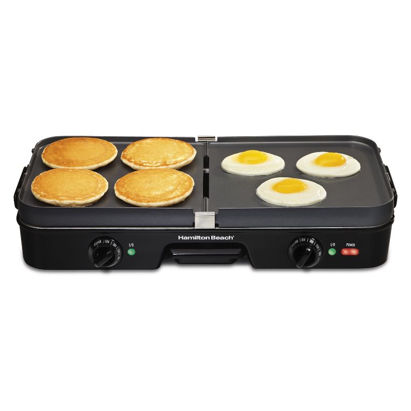 Hamilton Beach Black 3 in 1 Grill/Griddle- 38546, 4 of 5