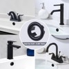 WOWOW 1.2 in. ABS Sink Basin Trim Overflow Cover Insert in Hole Round Caps in Brushed Nickel - 3 of 4