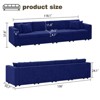 Buenhomino Modern DIY Sectional Sofa, Modular Sectional Couches for Living Room，Dark Blue Velvet - 2 of 4