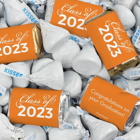 116 Pcs Orange Graduation Candy Party Favors Hershey's Miniatures And ...