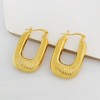 RMZ GOLD NYC 14k Gold Flat Oval Hoop earrings - 3 of 3