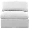 Meridian Furniture,Indulge Linen Textured Fabric Armless Chair - 4 of 4