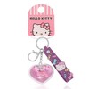 Hello Kitty Heart Liquid Keychain with Wrist Strap - Travel Gifts - 4 of 4