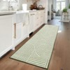 Modern Geometric Stripe Area Rugs Soft Washable Low Pile Non Shedding Rugs for Living Room Bedroom - 2 of 4