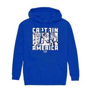 Men's - Marvel - Captain America Graphic Fleece Pullover Hoodie - 1 of 3