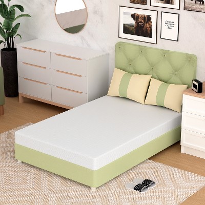 Twin 5-Inch White Gel Memory Foam Adjustable Bed Mattress