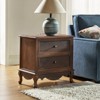 Galatea 24" Tall 2 - Drawer Nightstand with Two Drawers  and Charging Station| KARAT HOME - 3 of 4