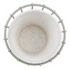 Mini 2-Piece Planter Gray Metal - Foreside Home & Garden - 3 of 4