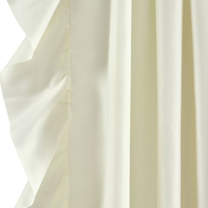 2pk 54&#34;x63&#34; Light Filtering Reyna Curtain Panels Ivory - Lush D&#233;cor, 4 of 8