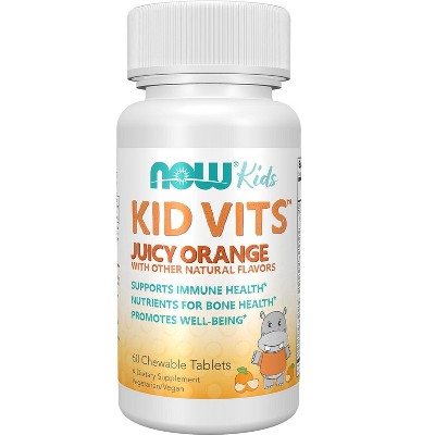 Kid Vits Juicy Orange by Now Foods  -  60 Chewable